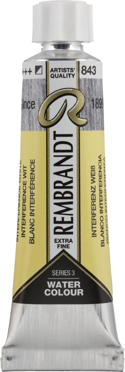 Rembrandt Water Colour Tube 10ml | Interference White (843)